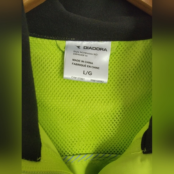 Diadora Light Weight Running Jacket sz L - Picture 3 of 6